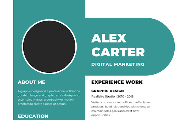 create a professional CV resume and format your document